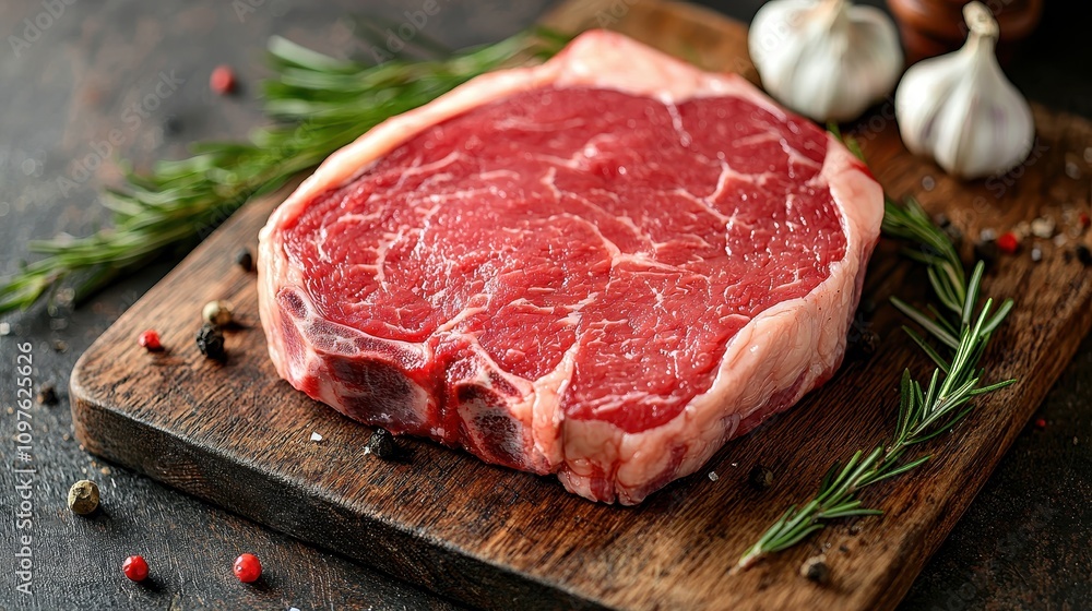 Cooking a juicy ribeye steak kitchen food photography rustic setting close-up culinary art Cooking a juicy ribeye steak kitchen food photography rustic setting close-up culinary art
