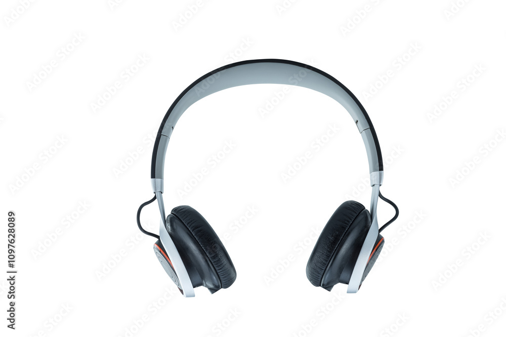 Wireless over-ear headphone isolated on transparent background, png file Wireless over-ear headphone isolated on transparent background, png file