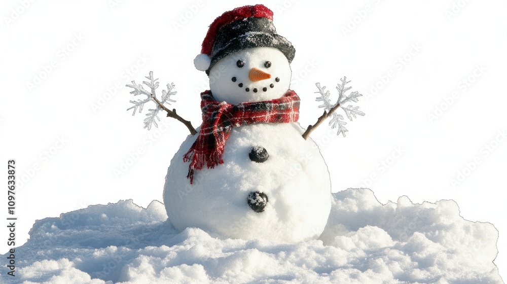 Fototapeta premium Snowman png white snowman png snowflake png 3d snowman png santa snowman png snowman put on cap png snowman transparent background.