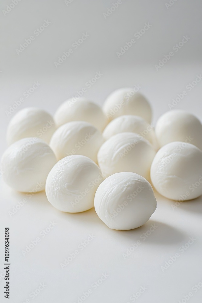 White eggs on table White eggs on table