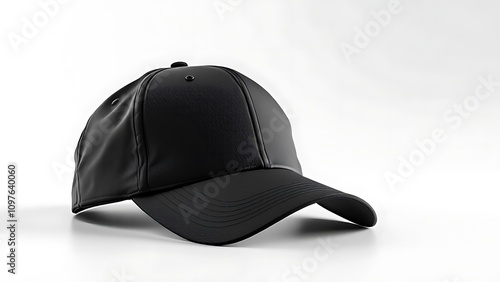 Wallpaper Mural Mock up blank black snaback hat, white background, Ai Generated Images Torontodigital.ca
