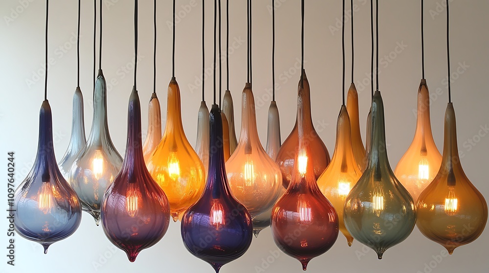 Colorful pendant lights Colorful pendant lights