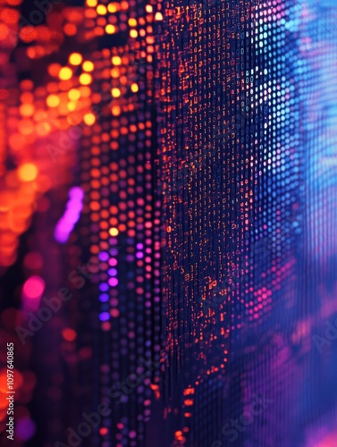 Wallpaper Mural Big data information vector concept. Abstract futuristic background with 3d visualization. Illustration of data futuristic visualization digital code Torontodigital.ca