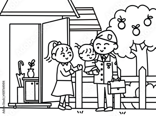 Military come back to home.