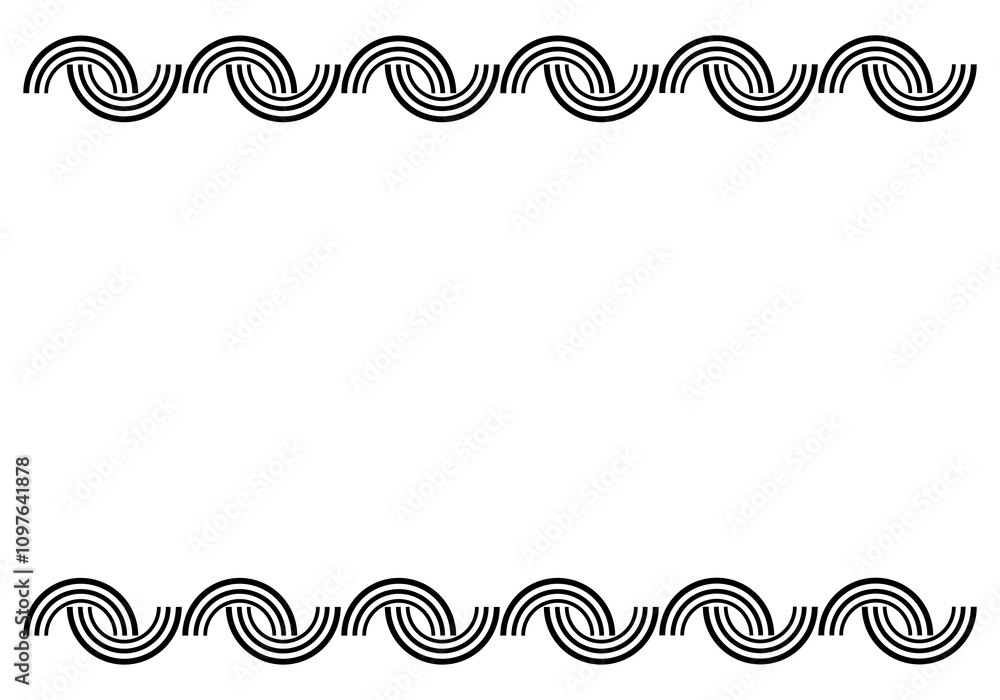 Classic Black Text Frame, Isolated on White Classic Black Text Frame, Isolated on White