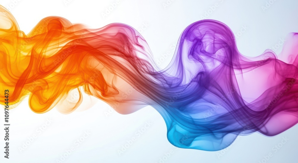 Colorful and Flowing Abstract Smoke Waves in Bright Orange, Purple, and Blue Tones with Soft Gradients on a Light Background for Creative Design Projects Colorful and Flowing Abstract Smoke Waves in Bright Orange, Purple, and Blue Tones with Soft Gradients on a Light Background for Creative Design Projects