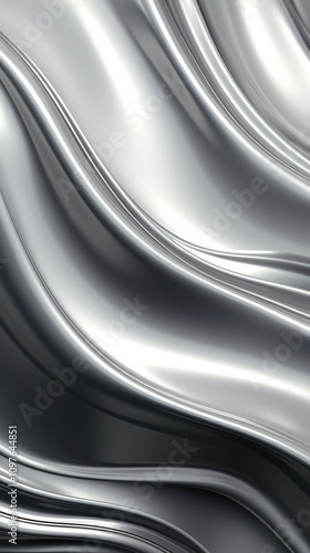 Silver Liquid Metallic Wavy Background backgrounds silver metal