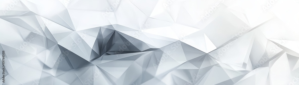 Obraz premium Abstract white low poly background modern geometric design, minimalist texture, clean polygonal shape for digital art, wallpaper, and graphic illustrations