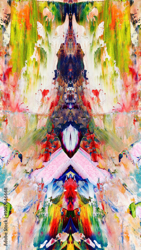 Fototapeta premium Abstract art background . Hand painting artwork on canvas .