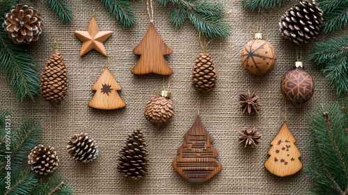 Rustic Wooden Holiday Ornaments