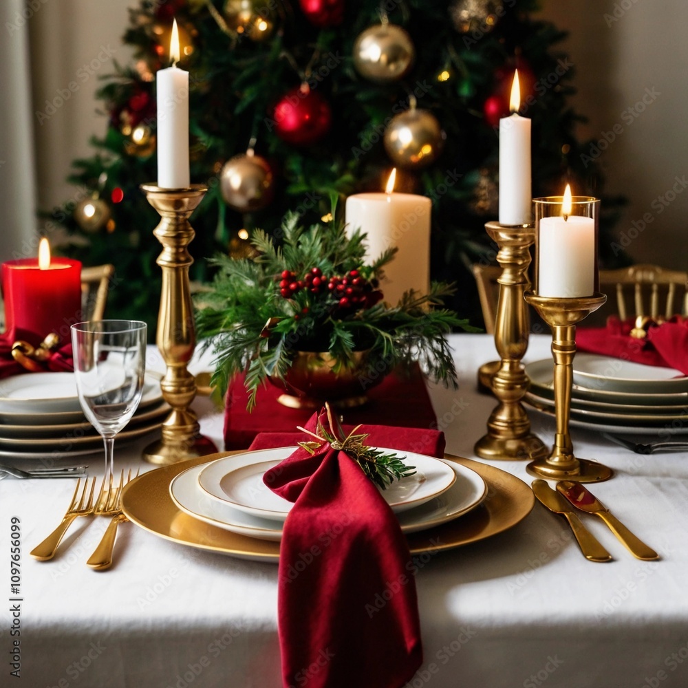 Festive Table Setting Festive Table Setting