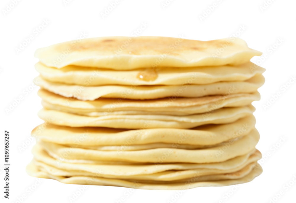 stack of pancakes on a white background stack of pancakes on a white background