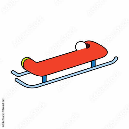 illustration of a sledge