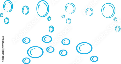 Print  Flat design bubble soap vector icon