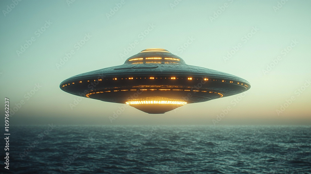 mysterious alien spaceship hovers above a vast ocean, casting an eerie glow as it moves silently across the night sky, evoking feelings of wonder and the unknown
mysterious alien spaceship hovers above a vast ocean, casting an eerie glow as it moves silently across the night sky, evoking feelings of wonder and the unknown