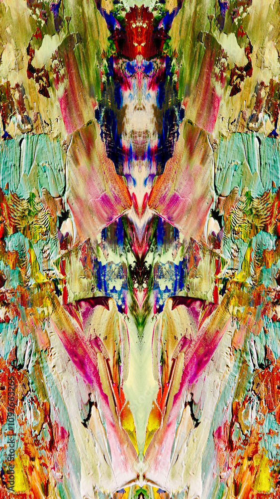 Fototapeta premium Abstract art background . Hand painting artwork on canvas .