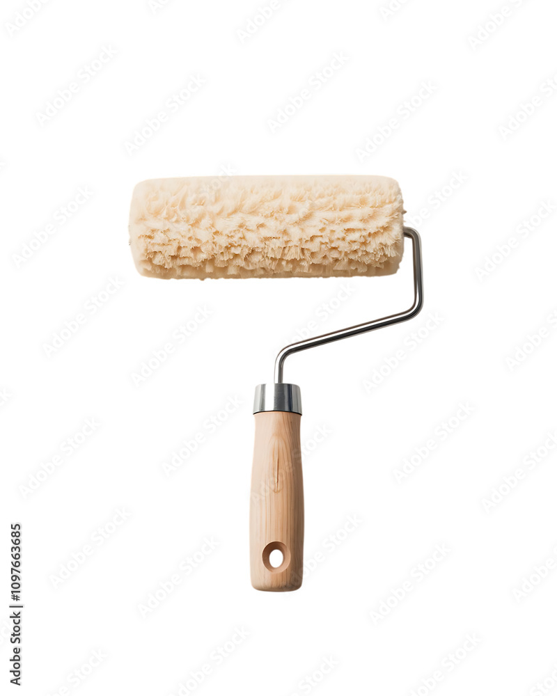 Paint roller with thick cover for wall painting on transparent background. Perfect for Home Improvement, DIY Painting Projects, and Professional Wall Renovation Paint roller with thick cover for wall painting on transparent background. Perfect for Home Improvement, DIY Painting Projects, and Professional Wall Renovation