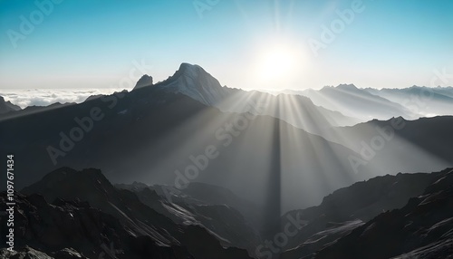 mountain, range, sunrise, photograph, highresolution, peaks, light, mist, valleys, nature, landscape, scenic, serene, majestic, peaceful, soft, illumination, dramatic, view, outdoors, dawn, golden, gl photo