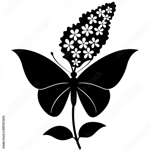 butterfly silhouette vector