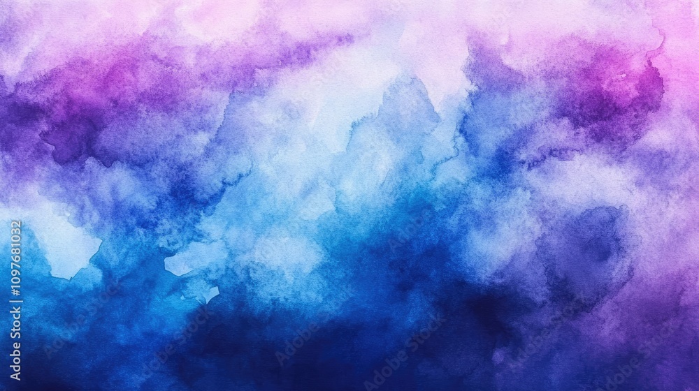 A vibrant abstract watercolor design with hues of blue, purple, and pink blending seamlessly. A vibrant abstract watercolor design with hues of blue, purple, and pink blending seamlessly.