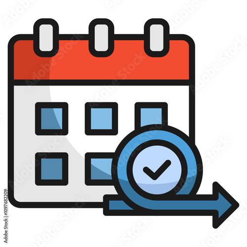 Sprint Planning Icon Element For Design
