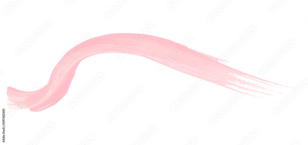 Pink brush strokes on transparent background and hand-painted watercolor texture. Pink brush strokes on transparent background and hand-painted watercolor texture.