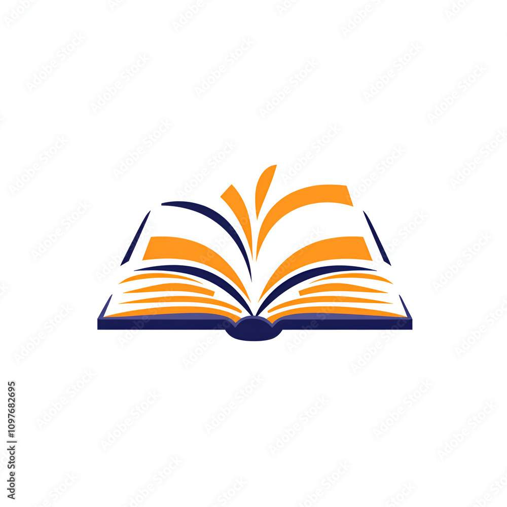 Minimalist book logo design creative studio graphic art digital environment flat vector style modern concept for branding Minimalist book logo design creative studio graphic art digital environment flat vector style modern concept for branding