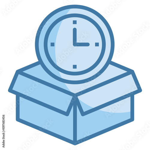 Timebox Icon Element For Design