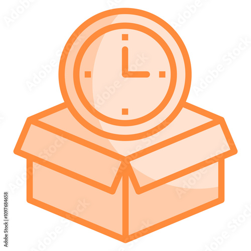 Timebox Icon Element For Design