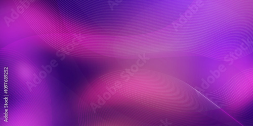 Dark purple line background, neon glowing wave backdrop is suitable for backgrounds for invitations, awards events, business banners, covers and music posters.