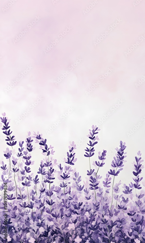 Obraz premium Lavender backdrop background,generation AI