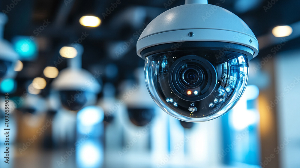 surveillance cameras mounted on a ceiling, representing security, vigilance, and modern surveillance technology in a home or office setting surveillance cameras mounted on a ceiling, representing security, vigilance, and modern surveillance technology in a home or office setting