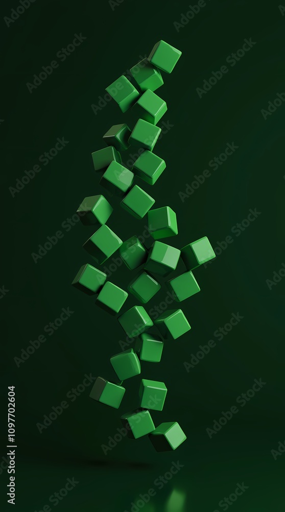 Abstract geometric blocks on black background, 3d rendering Abstract geometric blocks on black background, 3d rendering