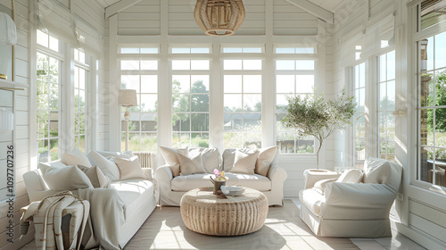 a cozy sunroom design