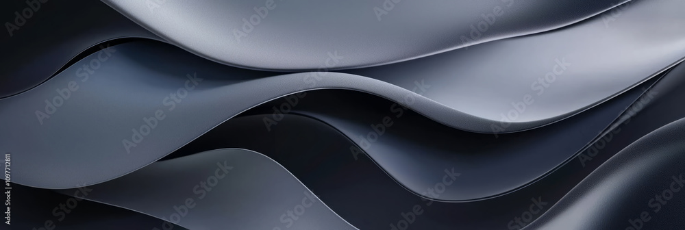 Fototapeta premium Gradient from steel grey to silver