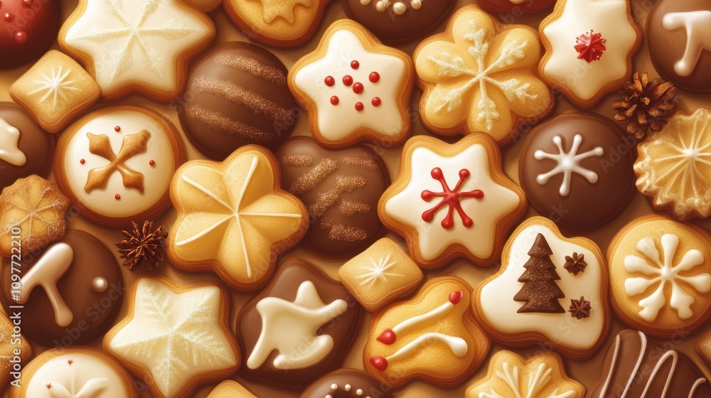 banner christmas background pattern cookies with christmas pattern banner christmas background pattern cookies with christmas pattern