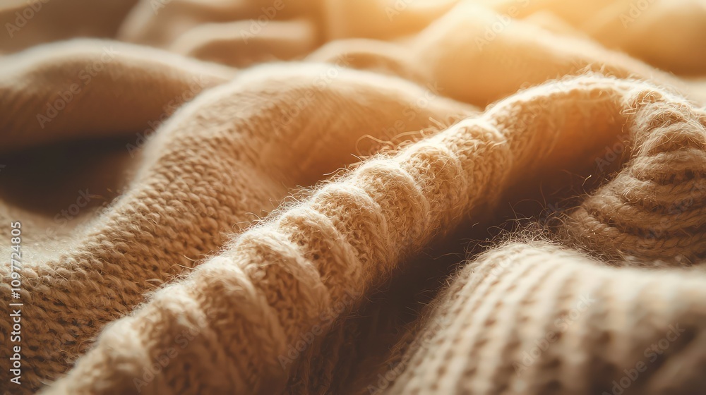 Warm and Cozy Textured Knit Blanket in Soft Beige Hues - Perfect for Winter Comfort and Relaxation in Home Settings or as a Gift for Loved Ones Warm and Cozy Textured Knit Blanket in Soft Beige Hues - Perfect for Winter Comfort and Relaxation in Home Settings or as a Gift for Loved Ones