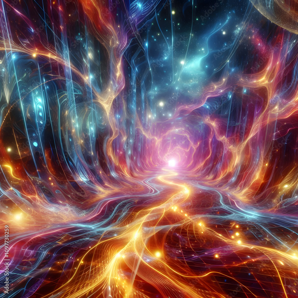 Obraz premium realms abstraction