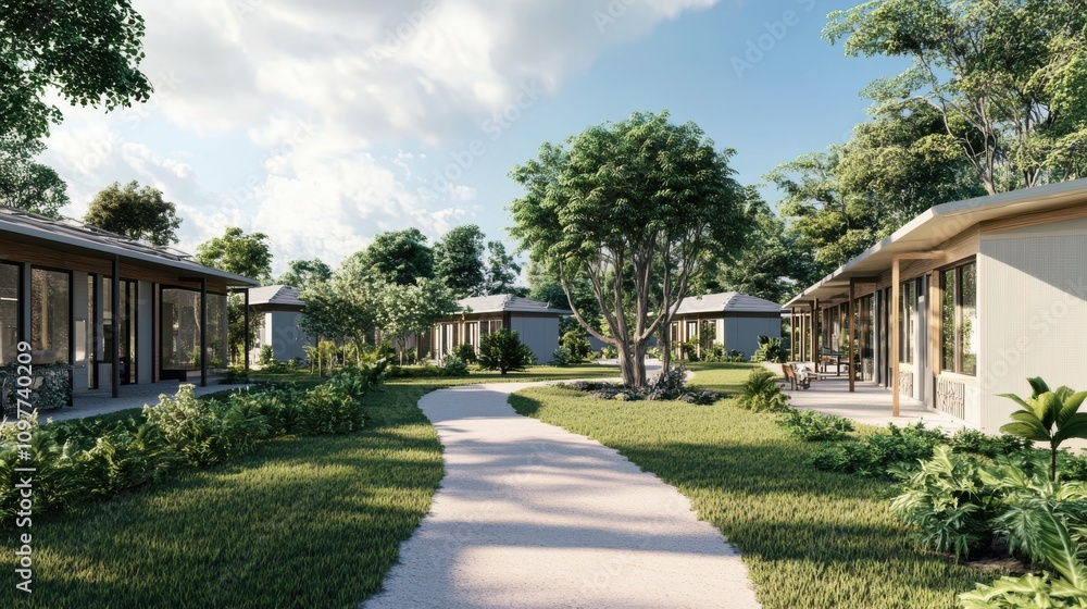 Modern Eco-Friendly Cabins in a Natural Landscape Modern Eco-Friendly Cabins in a Natural Landscape