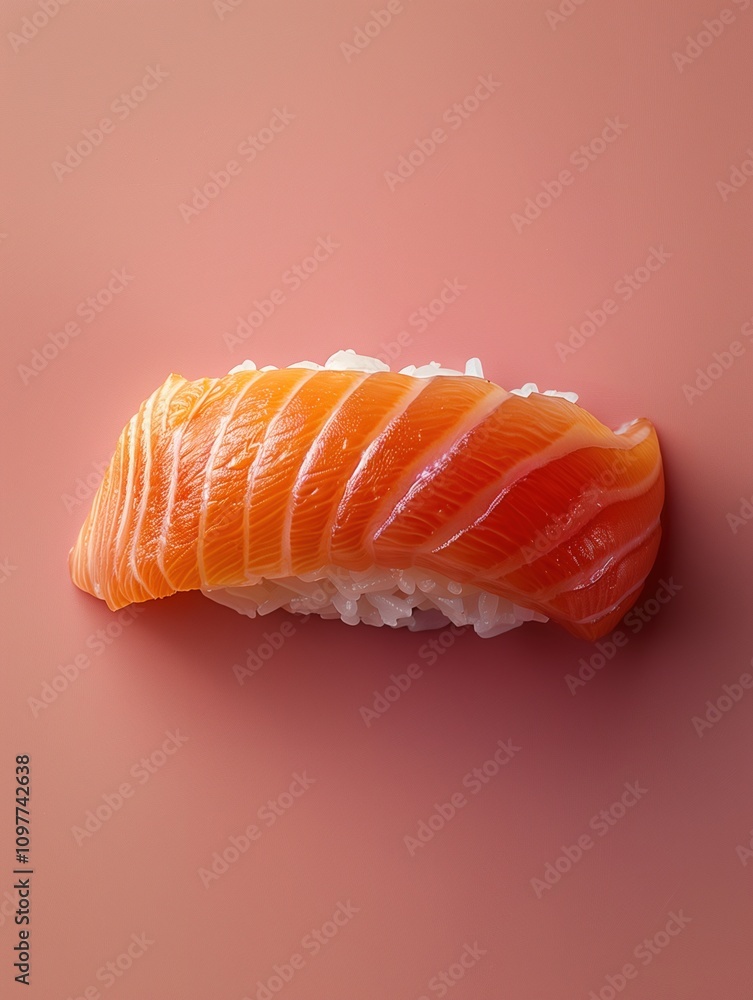 Hamachi yellowtail nigiri sushi on rice, Japanese cuisine delicacy on a bold background Hamachi yellowtail nigiri sushi on rice, Japanese cuisine delicacy on a bold background