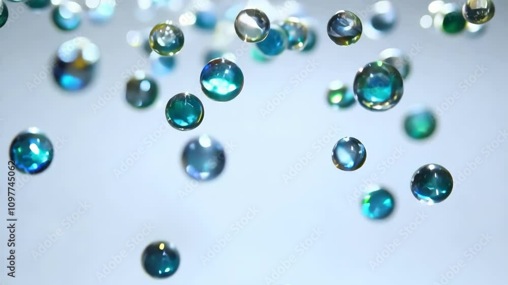 Mesmerizing raindrop closeup: falling water droplets create hypnotic motion Mesmerizing raindrop closeup: falling water droplets create hypnotic motion