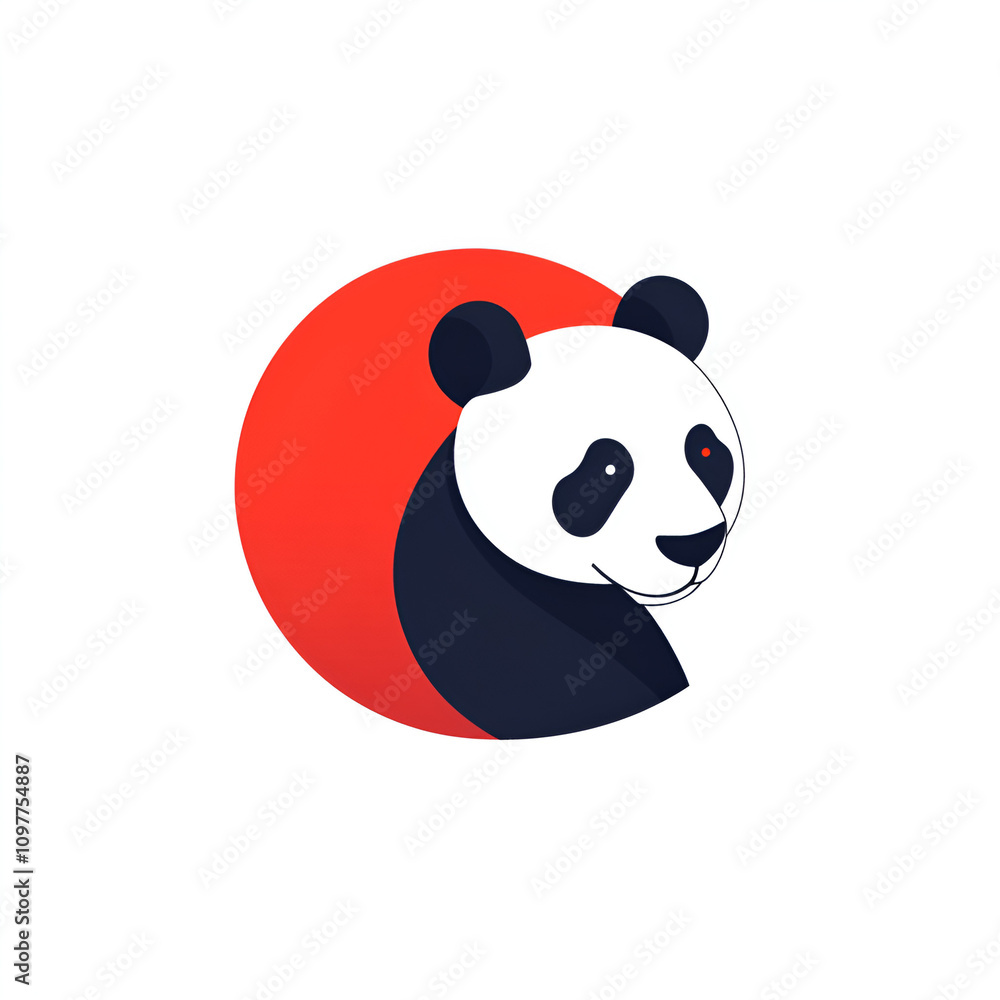 Panda logo creation digital design minimalist art creative environment graphic design concept development for branding Panda logo creation digital design minimalist art creative environment graphic design concept development for branding