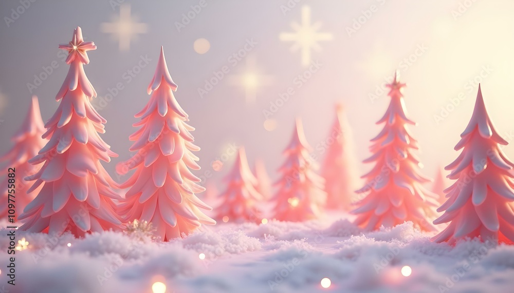 Modern Festive Christmas Tree in Abstract Design Modern Festive Christmas Tree in Abstract Design