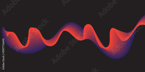 A colorfull webline and valleys is featured 
in an abstract background illustration 
