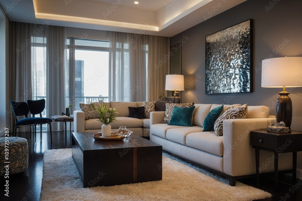 Fototapeta premium Modern living room