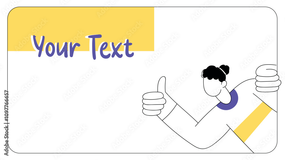 Minimalist Illustration of Woman Giving Thumbs Up MJ044
Minimalist Illustration of Woman Giving Thumbs Up MJ044