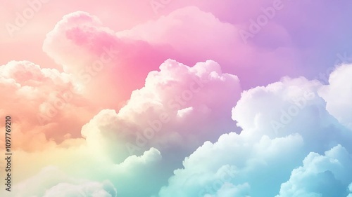 Soft Pastel Gradient: A Calming Blend of Gentle Hues, Generative AI