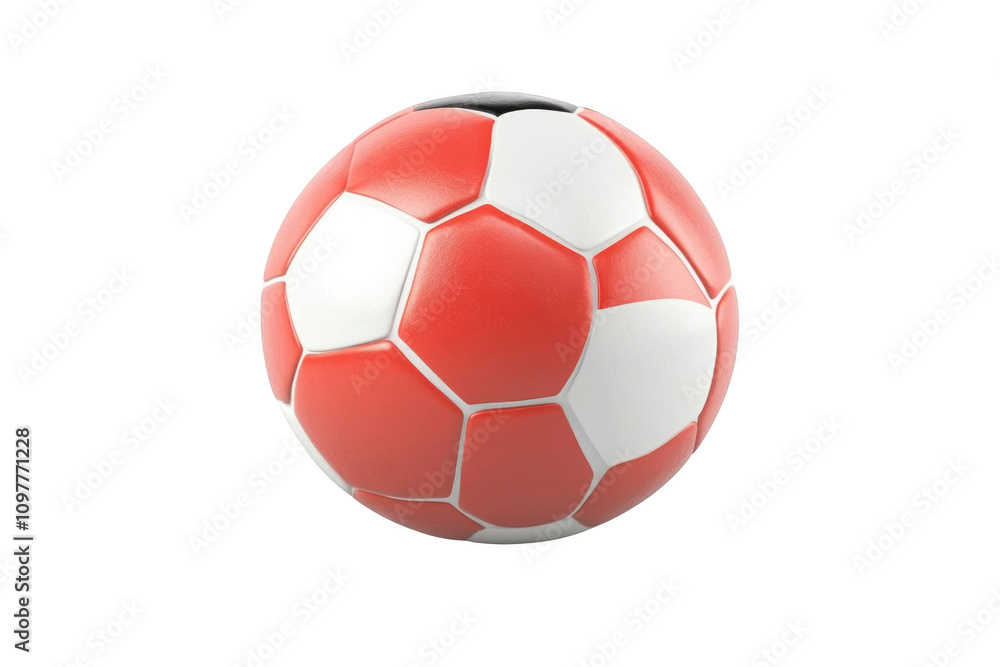 Naklejka premium Detailed Soccer Ball Photography. Sports Equipment Concept