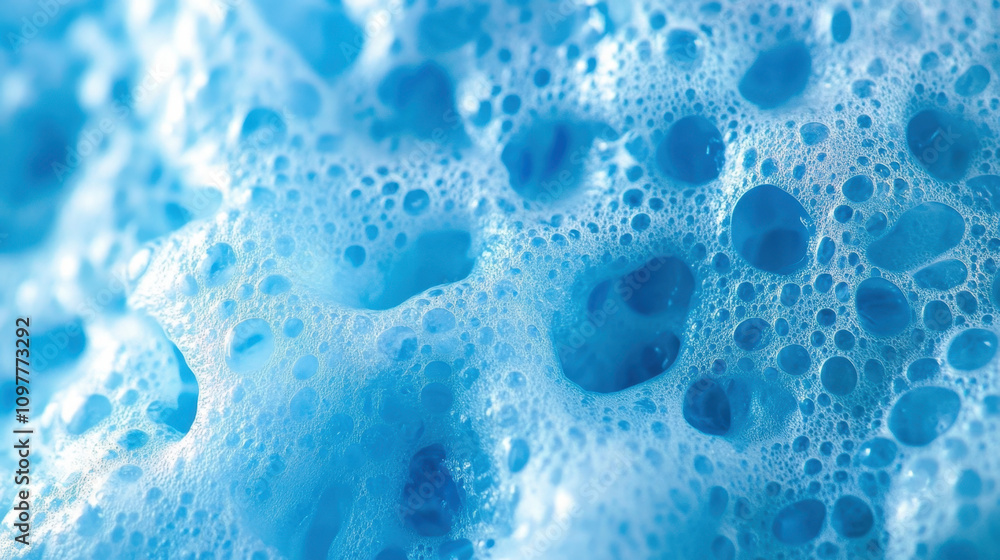 Foamy abstract blue texture with bubbles and depth, creating soothing visual effect. This captures essence of tranquility and freshness Foamy abstract blue texture with bubbles and depth, creating soothing visual effect. This captures essence of tranquility and freshness