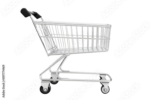 Futuristic Elegance. Shopping cart concept
